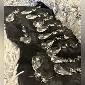 Elegant Crystal Teardrop Ornaments